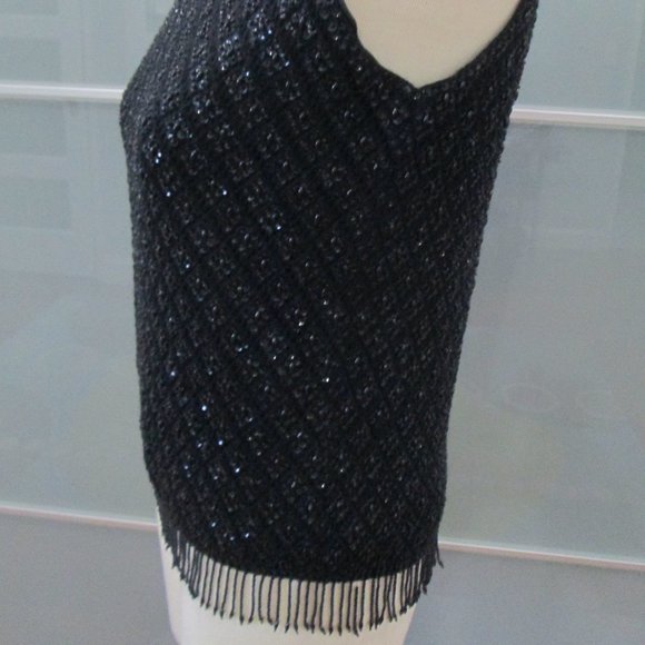Vintage 1950's Harilela's Beaded Tank / Shell - Picture 2 of 5